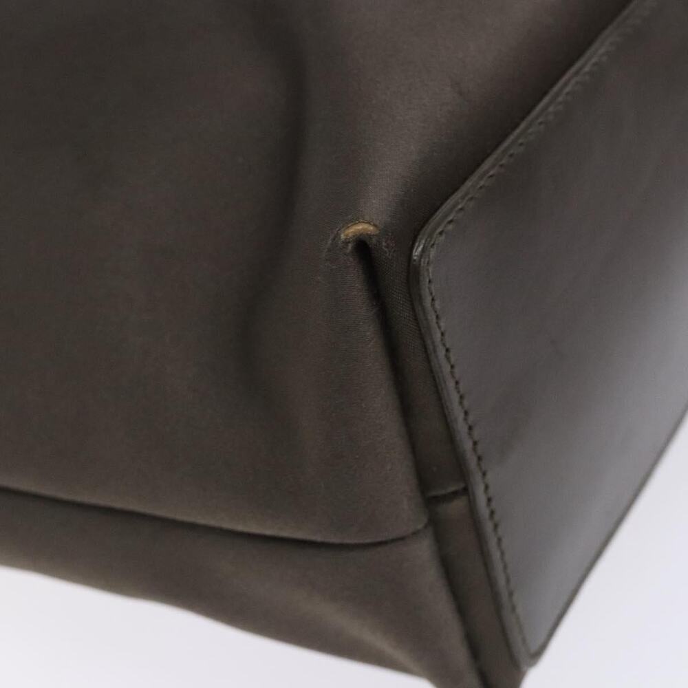 GUCCI Tote Bag Satin Brown Silver 002 002 - Picture 13 of 16